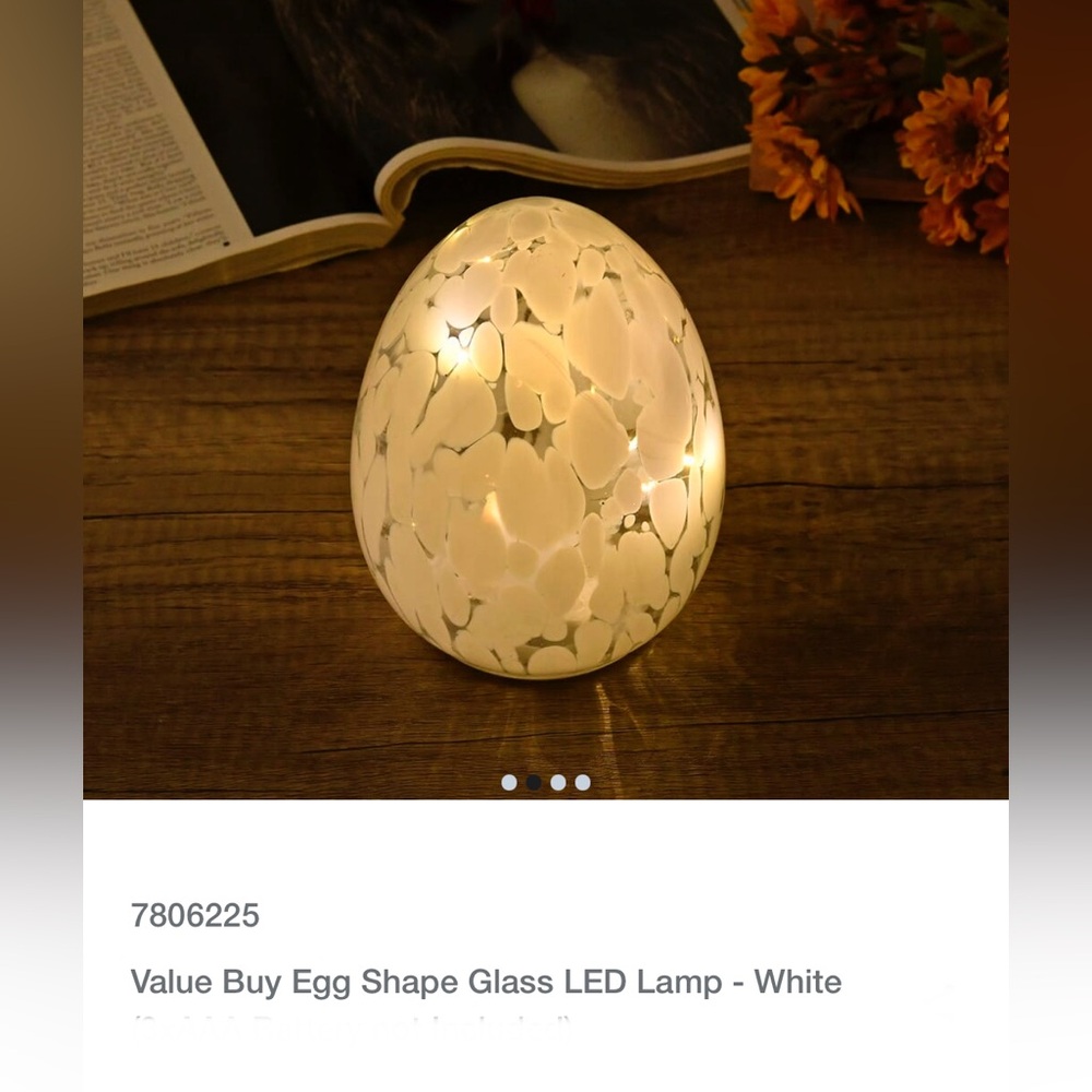 NIB Egg LED Lamp